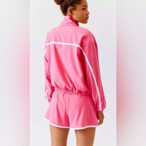NWOT Beyond Yoga Retro Pink Jacket